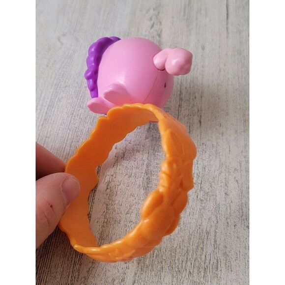 McDonald's pink lion orange ring moose toy figure - Picture 3 of 5